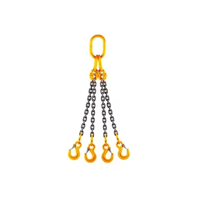 2t Working Load Limit Chain Sling Triple Leg with Safety Hooks