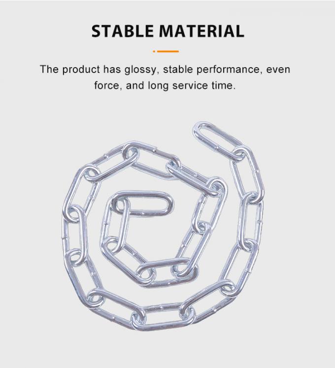 7mm Hot-selling Sports Equipment Chain Iron Galvanized Chain 6