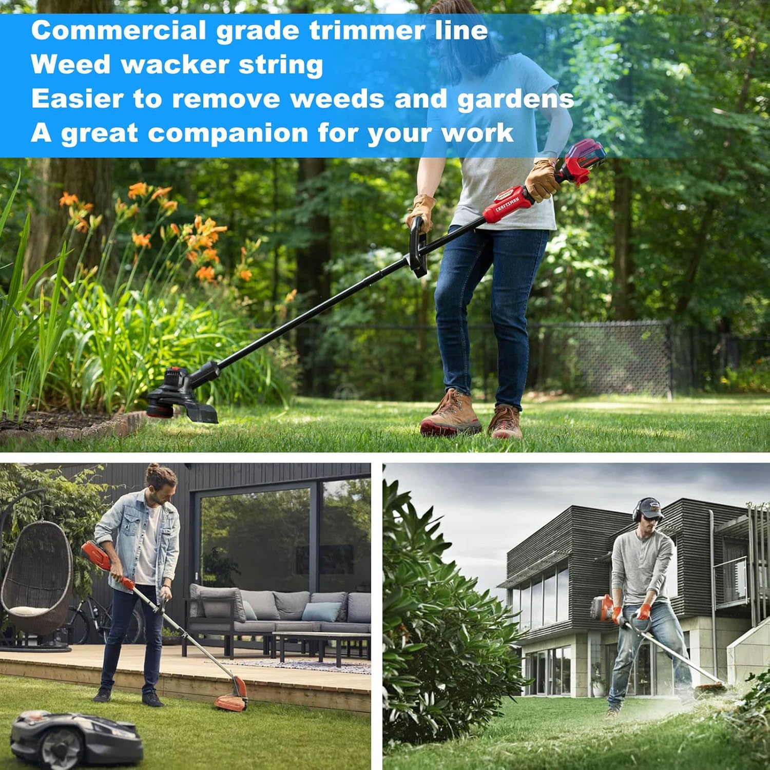 Triangle Weed Eater String String Trimmer Line for Universal ...