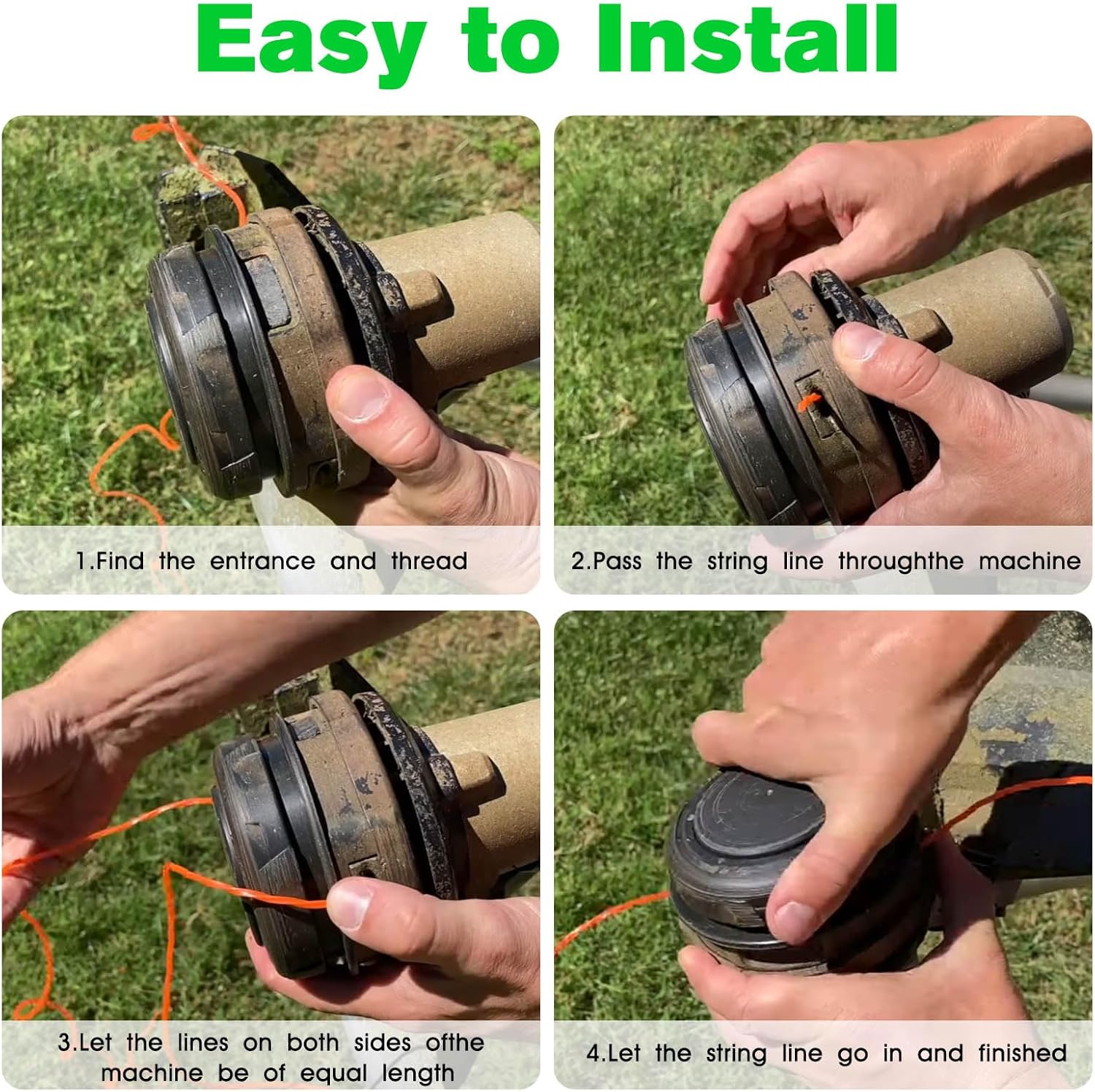 Heavy Duty Sawtooth String Serrated Trimmer Line Spool for Walk Behind ...