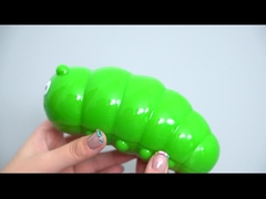 Squeaky Caterpillar Chew Toy - Triple-Thick All-Terrain Dog Teether