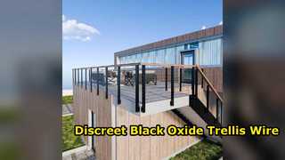 Black Oxide T316 Stainless Steel Wire Rope for Trellis