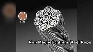 Non Magnetic 4mm 316 Stainless Steel Wire Rope