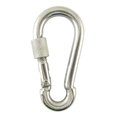 Professional POLISH Finish Stainless Steel Spring Snap Hook with Screw Lock Eye Shape