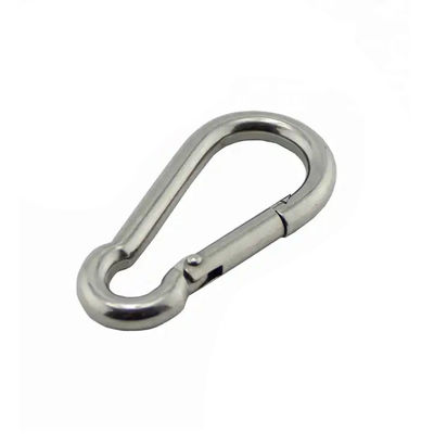 Good price Water Treatment 8mm Stainless 304/316 Outdoor Chain Safety Spring Clip Carabiner Snap Hook OEM online