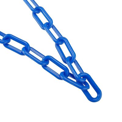 Good price 8mm PE Red/White Yellow/Black Color Plastic Safety Chain for Durable Roadway Protection online