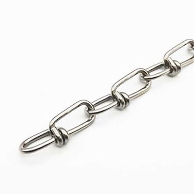 304 Polishing Finish Double Loop Chain for Outlet Stainless Steel Construction