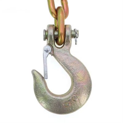 Buy 3/8 G70 Chain Tow Flatbed Truck Trailer Chain Tie Down with Welded Transport Chain End online manufacture