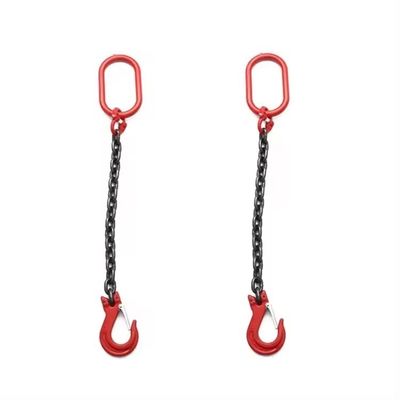 Buy Grade 80 Adjustable G80 6mm Single Leg Chain Sling for Lifting Diameter 8mm online manufacture