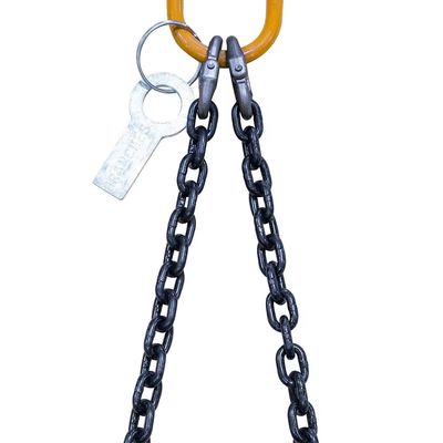 Buy 40 Ton Load Capacity 20Mn2 Chain Lifting Chain Sling With Master Link 12M Long Double Leg online manufacture