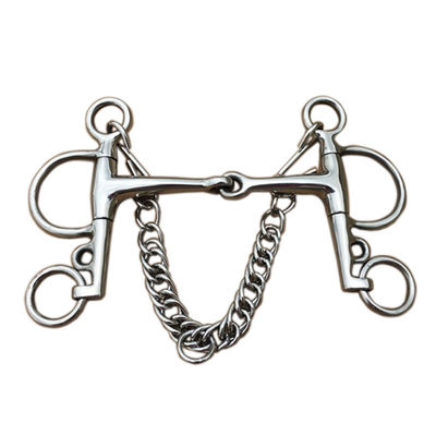 Good price Stainless Steel Jointed Bit Horse Chewing Mouth Roller Harness Bits Polished Finish online