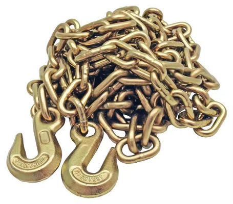 Buy Heavy Load Transportation 8mm Black Zinc Plated G70 Transport Chain with Bent Hook online manufacture
