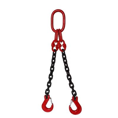 Buy Blacken Finished G80 2 Two Legs Crane Lifting Chain for Cargo Handling Solutions online manufacture