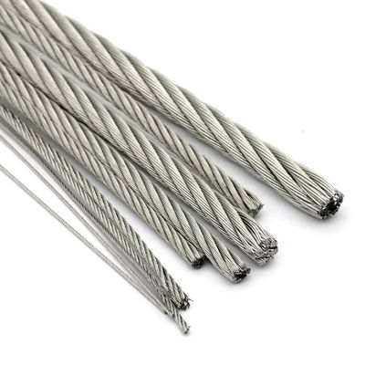 Good price 1/32'' 1/4'' 316 Stainless Steel Wire Rope with Steel Core of Strength Type 316 Steel online
