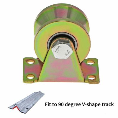 Double Bearing Door Window Rollers High Strength V Groove Wheel For Industrial