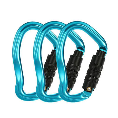Good price Aluminum Alloy 23kN Snap Hook Locking Carabiner for Heavy Duty Climbing Applications online
