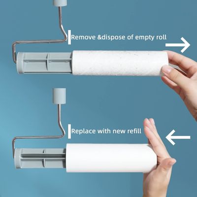 High Sticky Pet Supplies Long Handle Large Surface Lint Roller For Removing Pet Dog And Cat Hair