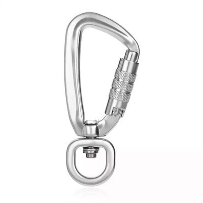 Buy 4KN Aviation Aluminum Self Swivel Rock Climbing Carabiner for Heavy Industry Snap Hook online manufacture