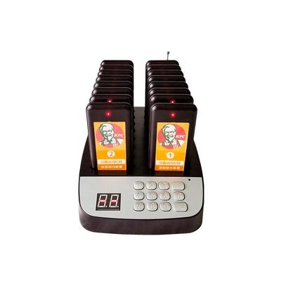 Private Mold Hand Mini Wireless Guest Paging System Coaster Pager Package Size 495*205*70MM