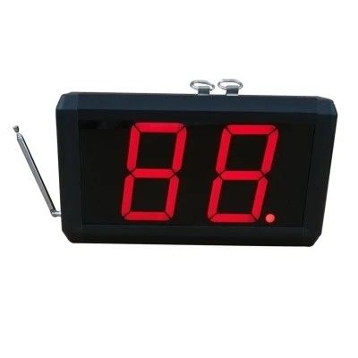 Good price 300-500m Range ABS Plastic 2-Digit Display Wireless Bell System with Control Button online