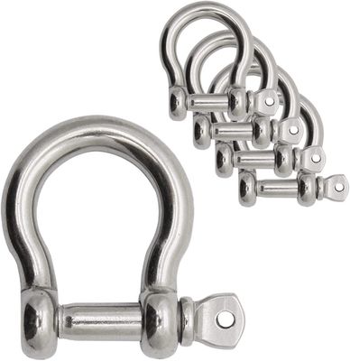 Good price 304 Stainless Steel Bow Shape Load Shackle for Chains Wirerope Lifting Polished Finish online