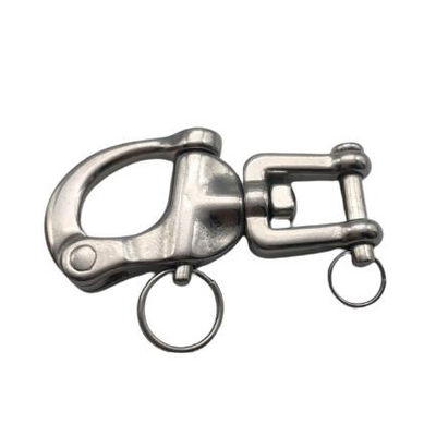 Precision Casting SS304/SS316 Fixed Swivel Snap Shackle With High Polished Technology