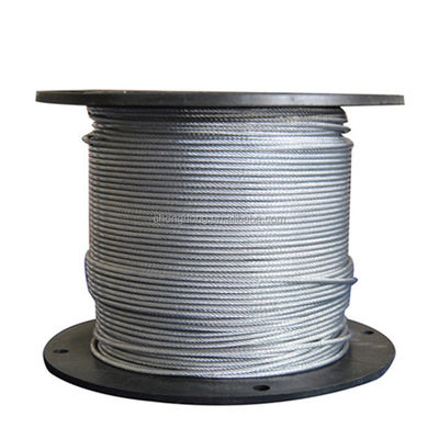 Buy Hot-Dipped Galvanized Aircraft Cable MIL-DTL-83420 2000N/MM2 7x19 Steel Wire Rope 3/32'' reels with 2.000 m/each and Made online manufacture