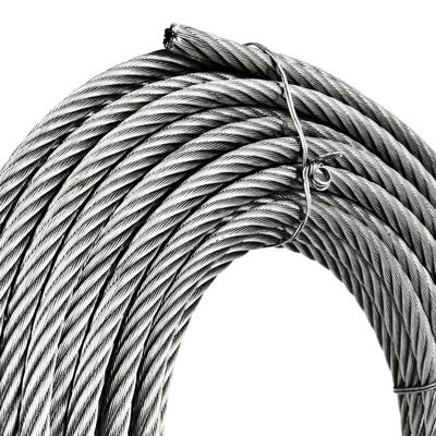 Buy Customized Length 7x19 1/16 Inch AISI304 Marine Grade Stainless Steel Wire Rope Cable with Tolerance Durable online manufacture