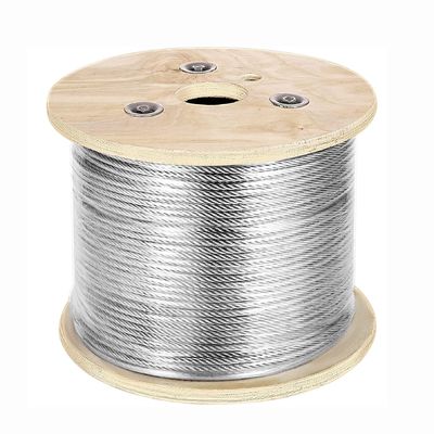 Good price 500 Ft Stainless Steel Cable T304 Wire Rope Stranded 3/16 Inch 7x19 Aircraft Cable Reel for Industrial Applications online