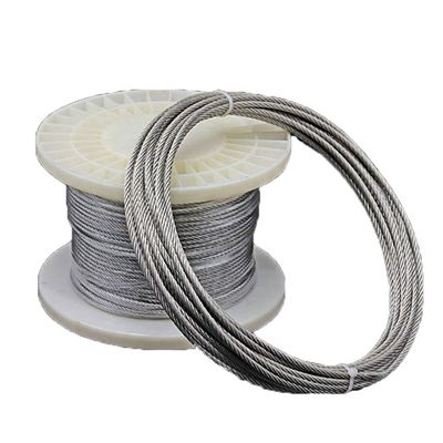 Good price 304 Stainless Steel Wire Rope Soft Fishing Lifting Cable 1-25M Length as reuqired Galvanized Finish 7*7 Clothesline online