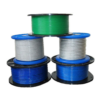 Good price Colorful PVC Coated Steel Wire Rope for High Strength Stainless Steel Cables 304/316 7x7 7x19 Customized as Per Your Needs online