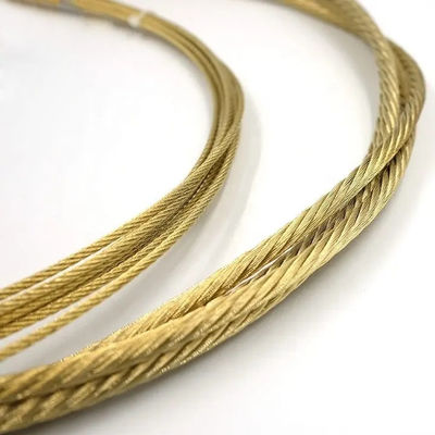 Good price Non-Alloy Copper Coated Wire Rope Brass Plated Steel Wire Rope 1*7 1.0mm Tolerance Other online