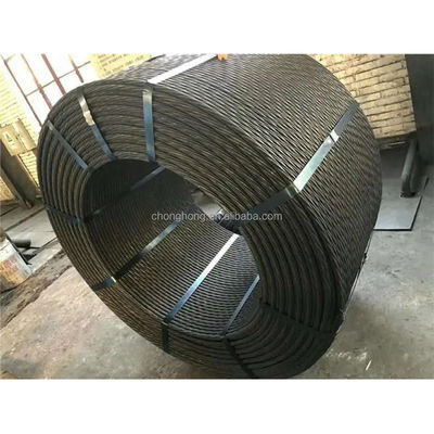 Good price 12.7mm SWRH77B SWRH82B High Tensile Prestressed Concrete Bonded PT Strands Cables Prestressing Steel Strand Wire Cable online