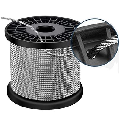 Buy AISI304 304L 316 316L Steel Cable Ropes Inox Cable SS Cable 7x7 6x7 FC Stainless Steel Wire Rope for Marine Applications online manufacture