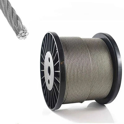 Buy 1000fts Length High Strength 304 316 Stainless Steel Wire Rope Steel Cable Grade Carton Steel online manufacture