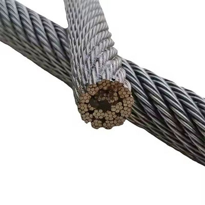 Buy DIN Standard Galvanized Steel Wire Rope For Construction Machinery Engineering Grade Carbon Steel online manufacture