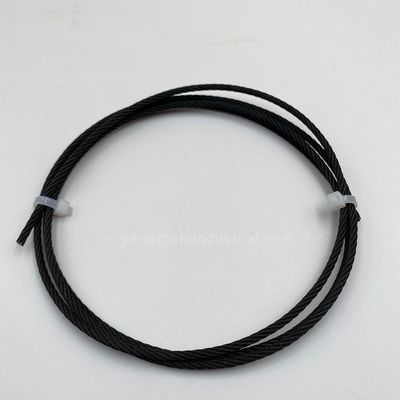 Buy Cold Heading Steel Black Powder Coated Aircraft Cable 7x7 1x19 SS316 Steel Cable Ropes Black Oxide Stainless Steel Wire Rope online manufacture