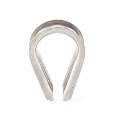Stainless Steel Wire Rope Protection Fitting Tube Cable Heavy Duty Rigging Carbon Guy Hardware D Shackle Metal Neele Punch Thimble