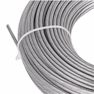 Inox Cable Stainless Steel Rope 7x19 Wire Rope Tolerance ±1% Grade 316L