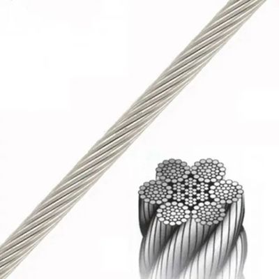 Buy Wire Rope Non Rotating 1x19 Guy Wire Galvanized Braided Anti Twisting High Tensile Steel Wire Rope Germany DIN Standard Bright Aircraft Steel Cable online manufacture