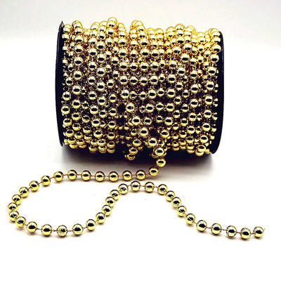 Buy 2.4mm Customized Colors Plastic Ball Chain Polished Finish for DIY Wedding online manufacture