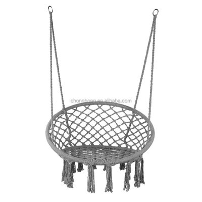 Buy Hand Woven Macrame Cotton Rope Swing Chair Boho Hammock Hanging Chair Camping Hammock online manufacture