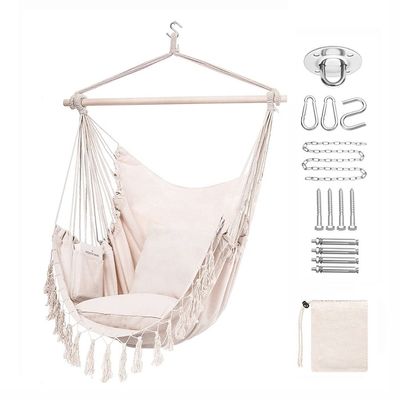 Buy Hanging Chair Garden Outdoor Hammock Camping With Wooden Hammock Chair Boho Hammock online manufacture
