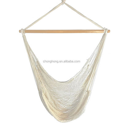 Buy Outdoor Indoor White Rope Hammock Chair with Stand online manufacture