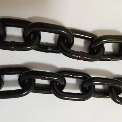 Buy G80 Black 6mm Anti Rust Lifting Chain Welded Iron 8mm Roller Chain For Hoist online manufacture