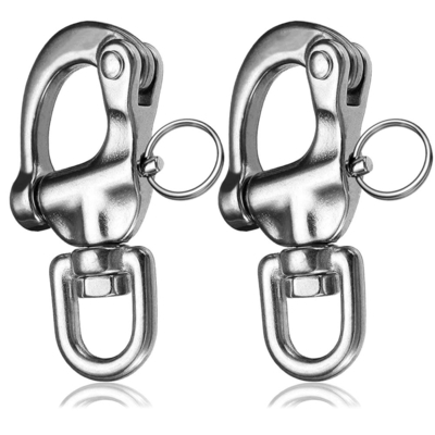 Good price 316 Stainless Steel Swivel Snap Shackle 65mm Metric Pin Lock online