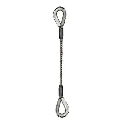 Good price Galvanized Steel Wire Rope Sling with Thimble for Lifting and Hoisting online