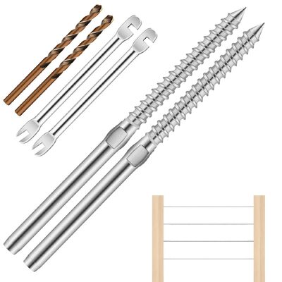 Good price T316 Stainless Steel Cable Railing Hardware with 3/16-inch Cables and Waterproof Finish for Marine Rigging online
