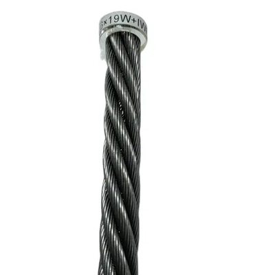 Good price 6x19W+FC Fiber Core Ungalvanized Steel Wire Rope with 1570-1960MPa Tensile for Heavy-Duty Applications online