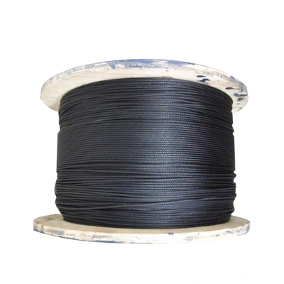 Good price Blackened Galvanized Steel Wire Rope 7x7 and 7x19 Construction with 1/4